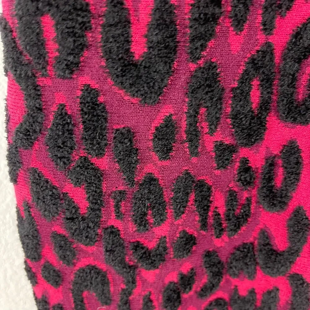 Milly Cheetah Brocade Dress Womens Large Textured Mermaid Flounce‎ Glam Volup